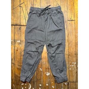H&M Jogger Pants Boys 5T Gray Tapered Leg Slash Pocket Elastic Waist Drawstring